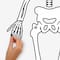 RoomMates Glow In The Dark Skeleton Peel & Stick Giant Decals